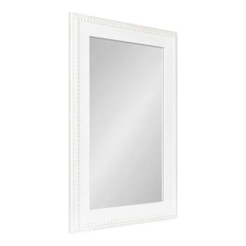 Kate and Laurel Strahm Wood Framed Wall Mirror, 24x36, White