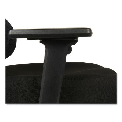Black Mesh Mid-Back Swivel Office Chair with Adjustable Arms