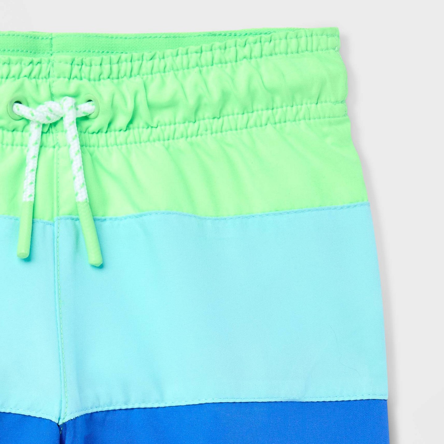 Детские шорты Cat & Jack Toddler Boys' Colorblock Swim Shorts, цвет: Зелёный — фото 4