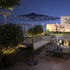 Costway 9 FT Patio Solar Umbrella LED Patio Market Steel Tilt with Crank Outdoor Navy - 4 of 4