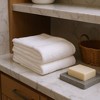 HomeRoots Set of Two White Turkish Cotton 13" X 13" Quick Dry Terry Cloth Washcloths - 2 of 3