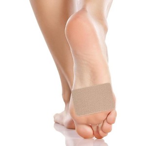Steins Moleskin Foot Blister Heel Pads for Feet with Adhesive Backing, Chafing and Protection, Tan, 2" x 3" 100 Count - 1 of 4