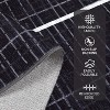Washable Thin Indoor Rug, Modern Interwoven Lines, Low Pile, Stain-Resistant, Non-Slip for Living Room, Bedroom, Kitchen - 3 of 4