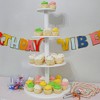 Darware Cake Pop / Cupcake Stand; White Wooden Dessert Tiered Display for Parties and Special Events - 2 of 4