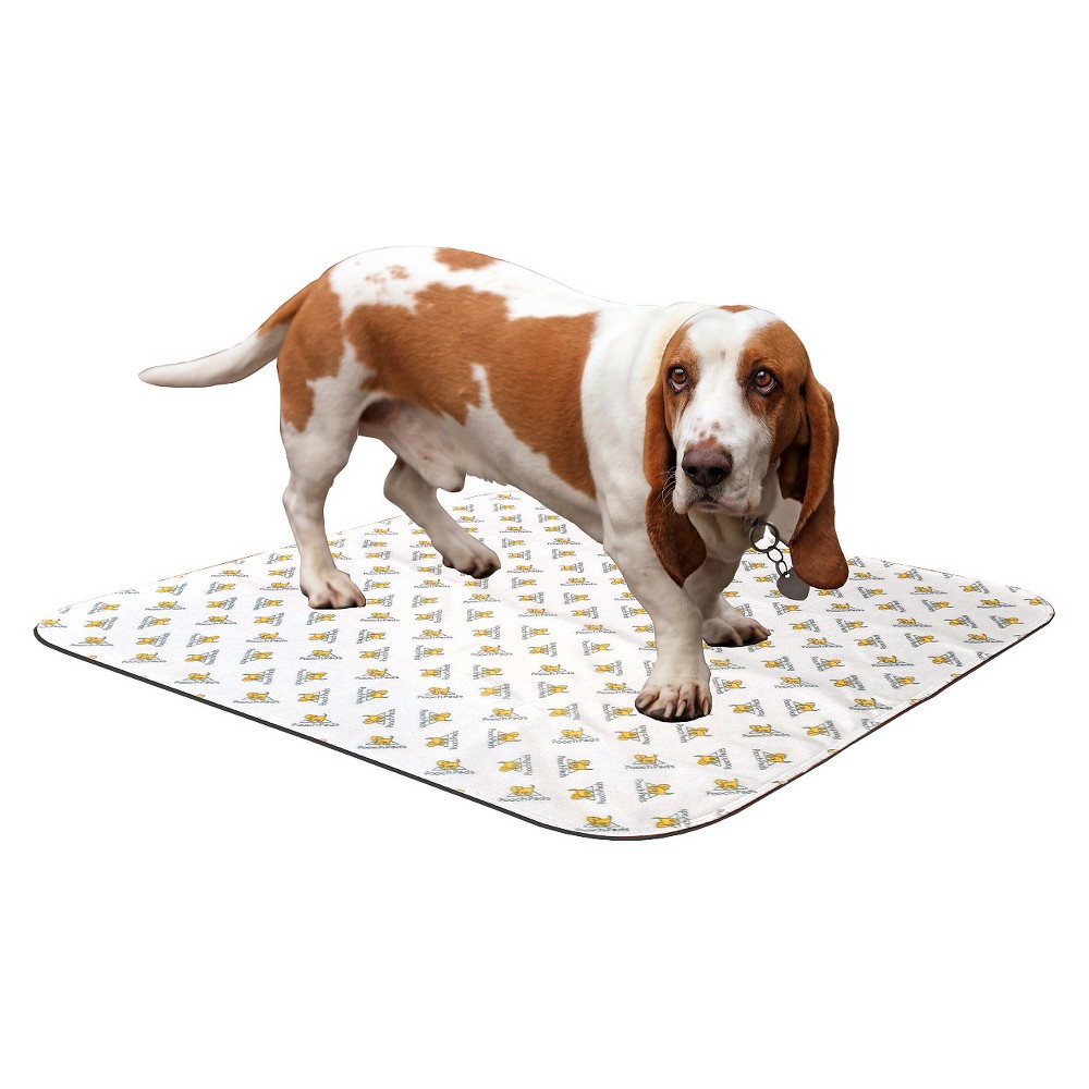 PoochPad Reusable Potty Pad for Dogs - White - M: Odor Control, Absorbs and Locks in Wetness