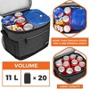 OPUX Insulated Lunch Box Men Women, Leakproof Soft Cooler Bag Work School Beach, Pail Tote Adult Kids Boys Girls - 3 of 4