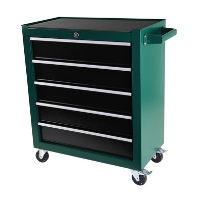 Rolling Tool Box 5 Drawers Tool Chest with Wheels and Drawers,Tool Cart On Wheels with Tray Divider Set,Tool Storage Cabinet for Workshop Garage