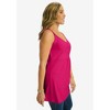 Jessica London Women's Plus Size Stretch Cotton Shirred Tank - 4 of 4