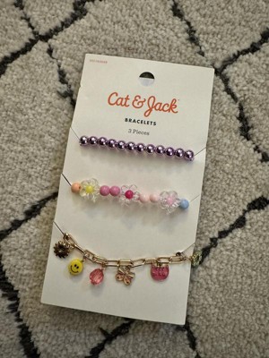 Girls' 3pk Charm Bracelet Set - Cat & Jack