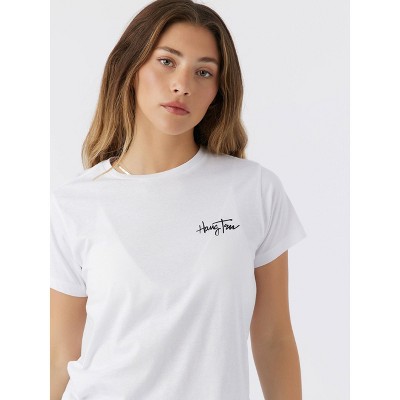 Hang Ten Broken Ocean Tee White- Medium
