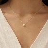 Personalized Initial Necklace - Dainty Bubble Letter Pendant In Gold/Silver, Non-Tarnish Fashion Jewelry Gift For Women & Teens - 4 of 4
