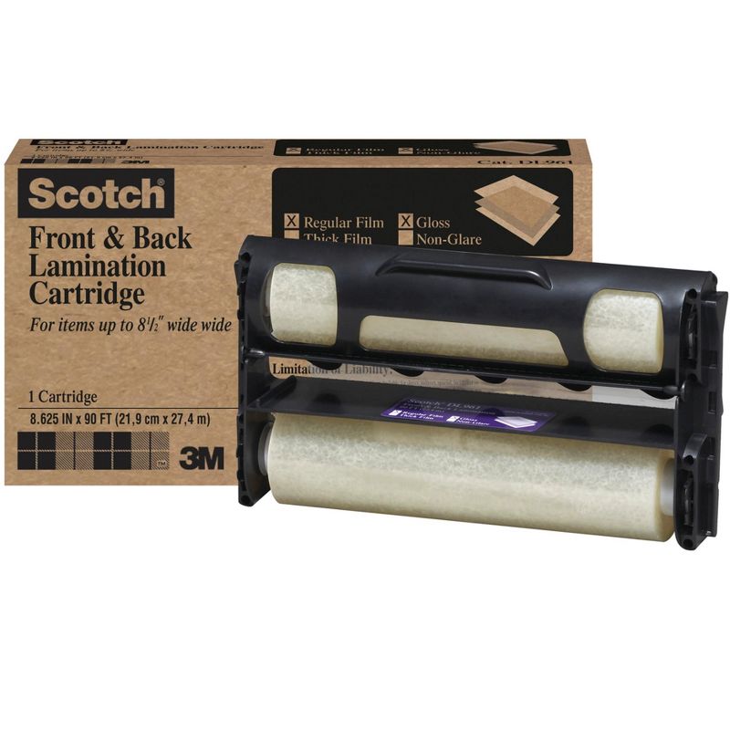 Scotch Dual Laminating Refill Cartridge Roll, 8-1/2 Inches x 90 Feet Roll, 5.4 mil Thick, 1 of 3