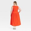 Women's Tie-Waist Midi A-Line Dress - Universal Thread™ - image 2 of 3