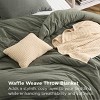 5-Piece Comforter Set with Cotton Waffle Throw Blanket - 3 of 4