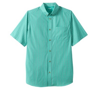 KingSize Short Sleeve Wrinkle Resistant Sport Shirt