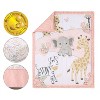 The Peanutshell Wildest Dreams Crib Bedding Set, 3pc to 12 Pc, Pink Animals for Girls - 3 of 4