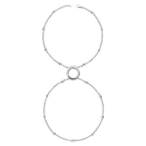 Lucy Quartermaine Art Deco Halo Hand Chain - Vintage Sterling Silver Design - 1 of 4