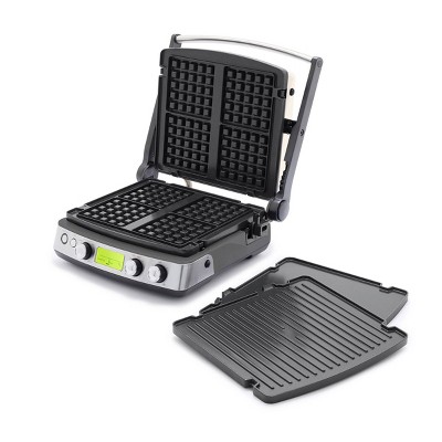 Greenpan Elite Ceramic Nonstick 7-in-1 Multi-function Contact Grill &  Griddle And Waffle Maker : Target