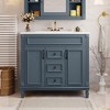 ALEXOUN 36" Bathroom Vanity with Sink Combo,Freestanding Wooden Bathroom Storage Vanity with 2 Drawers & 2 Soft-Closing Doors - 2 of 4