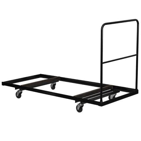 Black Folding Table Dolly for 30 W X 72 D Rectangular Tables for sale online 
