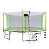 Vynxaria 16FT Trampoline with Basketball Hoop pump and Ladder(Inner Safety Enclosure) with soccer goal Green - 4 of 4