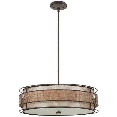 22" Renaissance Copper Indoor/Outdoor Drum Pendant Light