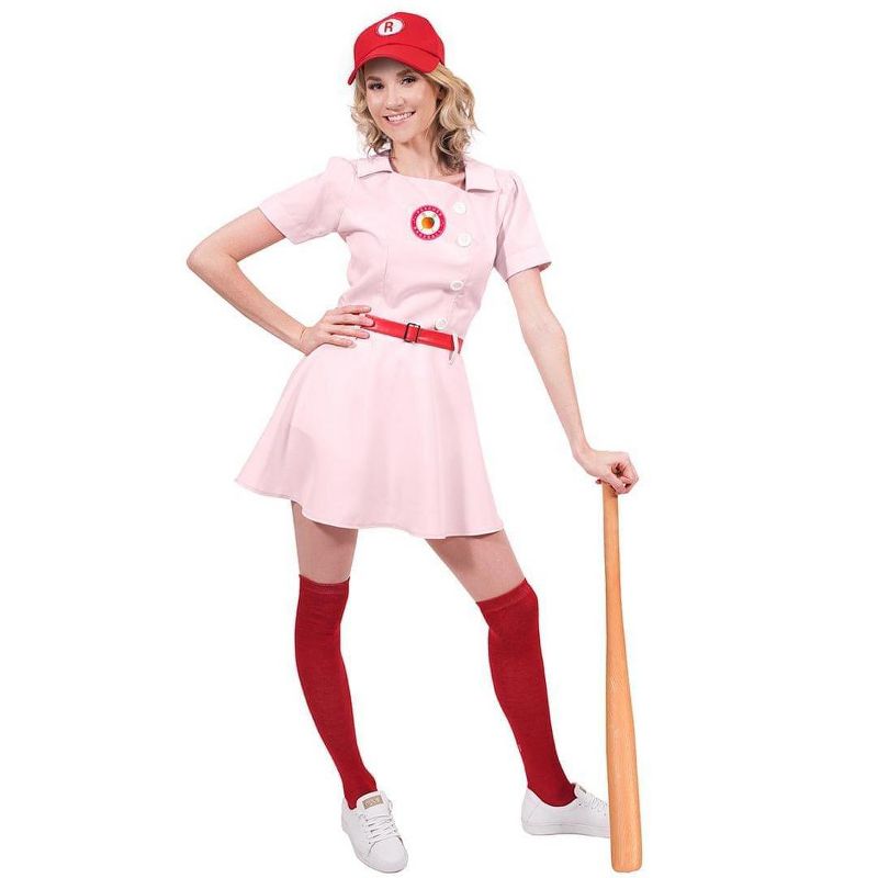 Orion Costumes Rockford Peaches Women's Costume Baseball Uniform, 1 of 7