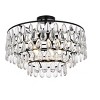 Elegant Lighting Mila 20 inch flush mount in black - 3 of 4