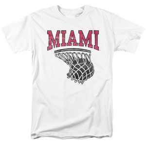 Miami University-Ohio Basketball Hoop Adult T-Shirt Athletic Heather - 1 of 4