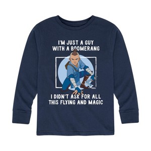 Boys' - Avatar: The Last Airbender - Boomerang Guy Long Sleeve Graphic T-Shirt - 1 of 4