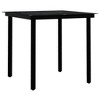 vidaXL 3 Piece Patio Dining Set Gray and Black - 3 of 4