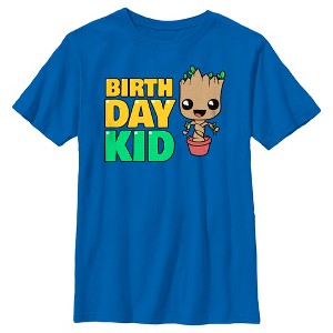 Boy's Marvel: Guardians of the Galaxy Birthday Kid Pot Plant Groot T-Shirt - 1 of 4