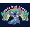 Boy's Lilo & Stitch Rainbow Cute But Crazy Palm Tree T-Shirt - 2 of 4