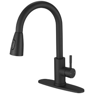 Single handle pull down sprayer kitchen faucet commercial kitchen sink faucet - 1 of 4