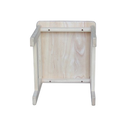 White Wood Juvenile Chair Set with Ladder Bracing