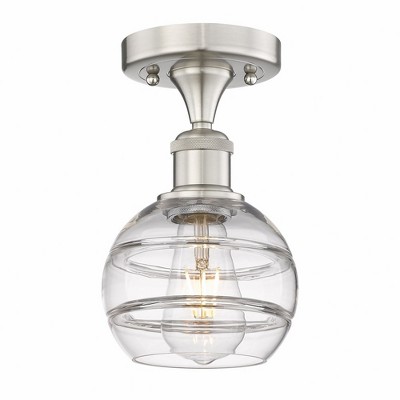 Rochester - 1 Light Semi-Flush Mount In Industrial Style-8 Inches Tall and 5.88 Inches Wide