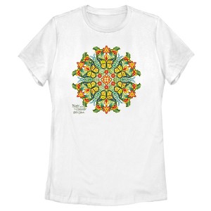 Women's Encanto Butterfly Mandala By Catalina Estrada T-Shirt - 1 of 4
