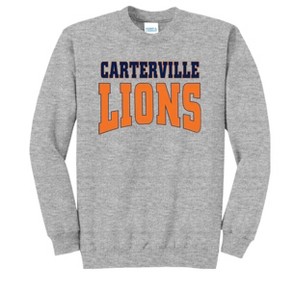 Adult Carterville High School Lions Name Classic Fleece Crewneck