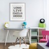 Stupell Industries Long Live Childhood Florals Framed Print Under Glass Art, Gray, 17" x 21" - 3 of 4