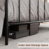 Jojoka Metal Bed Frame with Wood Headboard and Footboard, Heavy Duty Metal Frame with Under Bed Storage, Noise-Free, No Box Spring Needed - 3 of 4