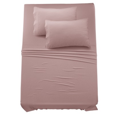 6 Piece Bed Sheet Set Ultra Soft Brushed Microfiber Solid Sheets with Pillow Cases - Lux Decor Collection