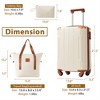 BEAFUP 3-Piece Hardshell Luggage Sets with Wheels and TSA Lock - 20" Carry-on Suitcases for Men and Women - 3 of 4