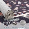 Coucheta Floral Butterfly Area Rug - Washable Non-Slip Carpet for Living Room, Bedroom & Nursery, Stain Resistant Low Pile Rug - 4 of 4