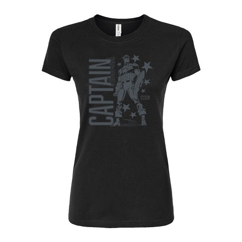 Women's - Marvel - Monochrome Juniors Fitted Graphic T-Shirt - image 1 of 2