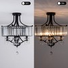 Maxax 16.5" Modern Elegant Crystal Flush Mount - 4 of 4