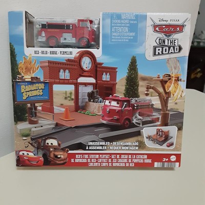Disney Pixar Cars Movie Toy: Red's Fire Station Playset with