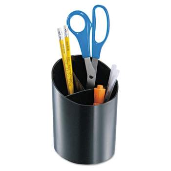Officemate Recycled Big Pencil Cup 4 1/4 x 4 1/2 x 5 3/4 Black 26042