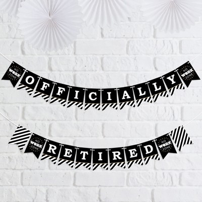 Big Dot Of Happiness Happy Retirement - Retirement Party Mini Pennant ...