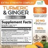 Turmeric Curcumin with BioPerine 2600mg with Ginger & Black Pepper Capsules - 60 Capsules;120 Capsules;180 capsules;240 Capsules - 2 of 4
