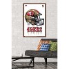 Trends International NFL San Francisco 49ers - Drip Helmet 20 Framed Wall Poster Prints - 2 of 4